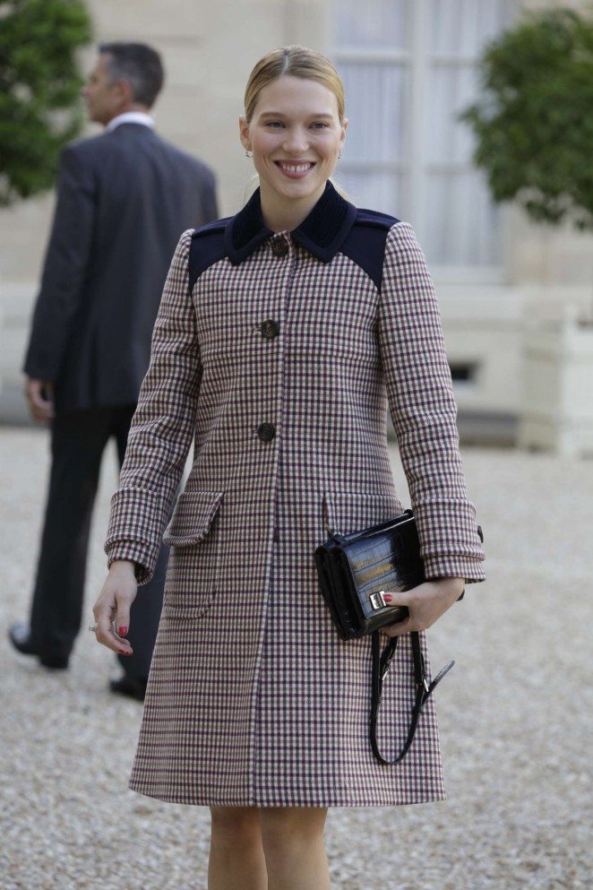 Lea Seydoux - Award Ceremony at the Presidential Elysee Palace in Paris, France