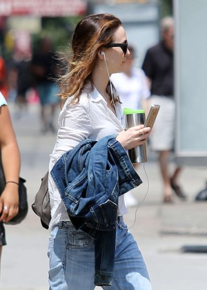 Leighton Meester Seen out in NYC