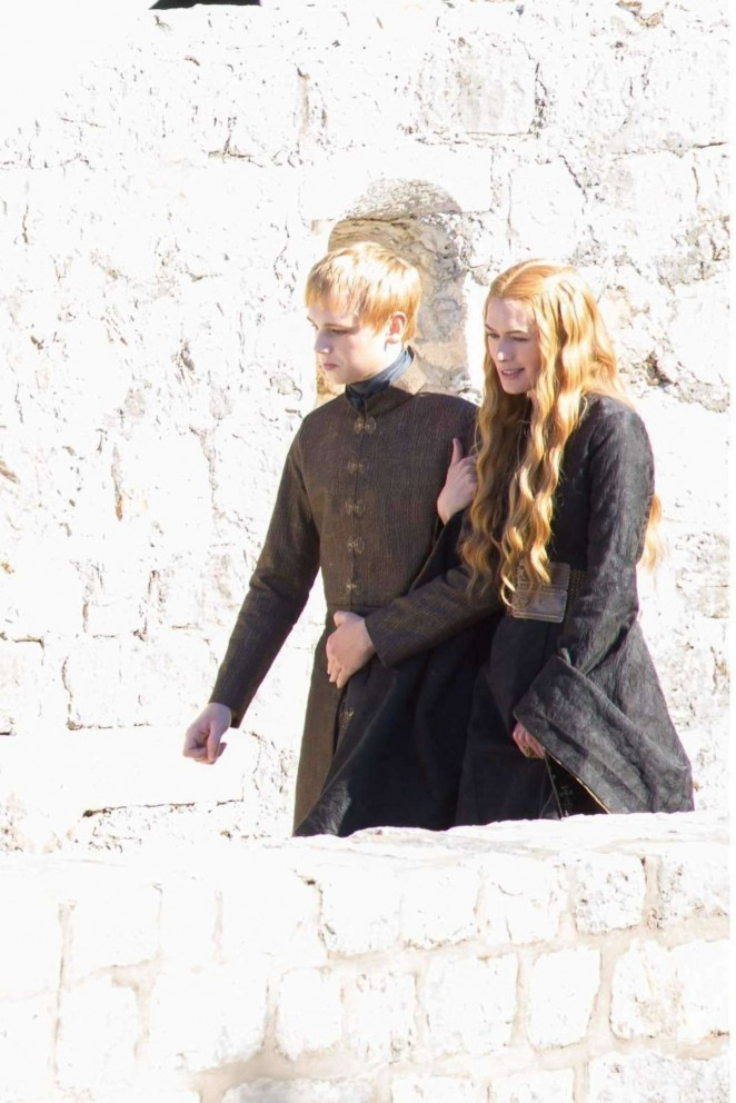 Lena Headey Filming "Game of Thrones" set in Dubrovnik