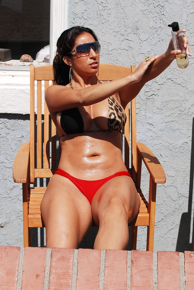 Liana Mendoza - Bikini Candids at Hermosa Beach. 