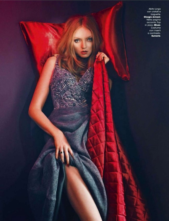 Lily Cole - Glamour Italy Magazine (December 2014)