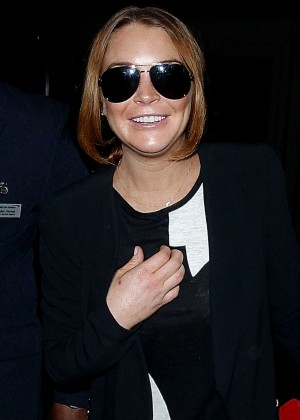 Lindsay Lohan at LAX Airport in LA