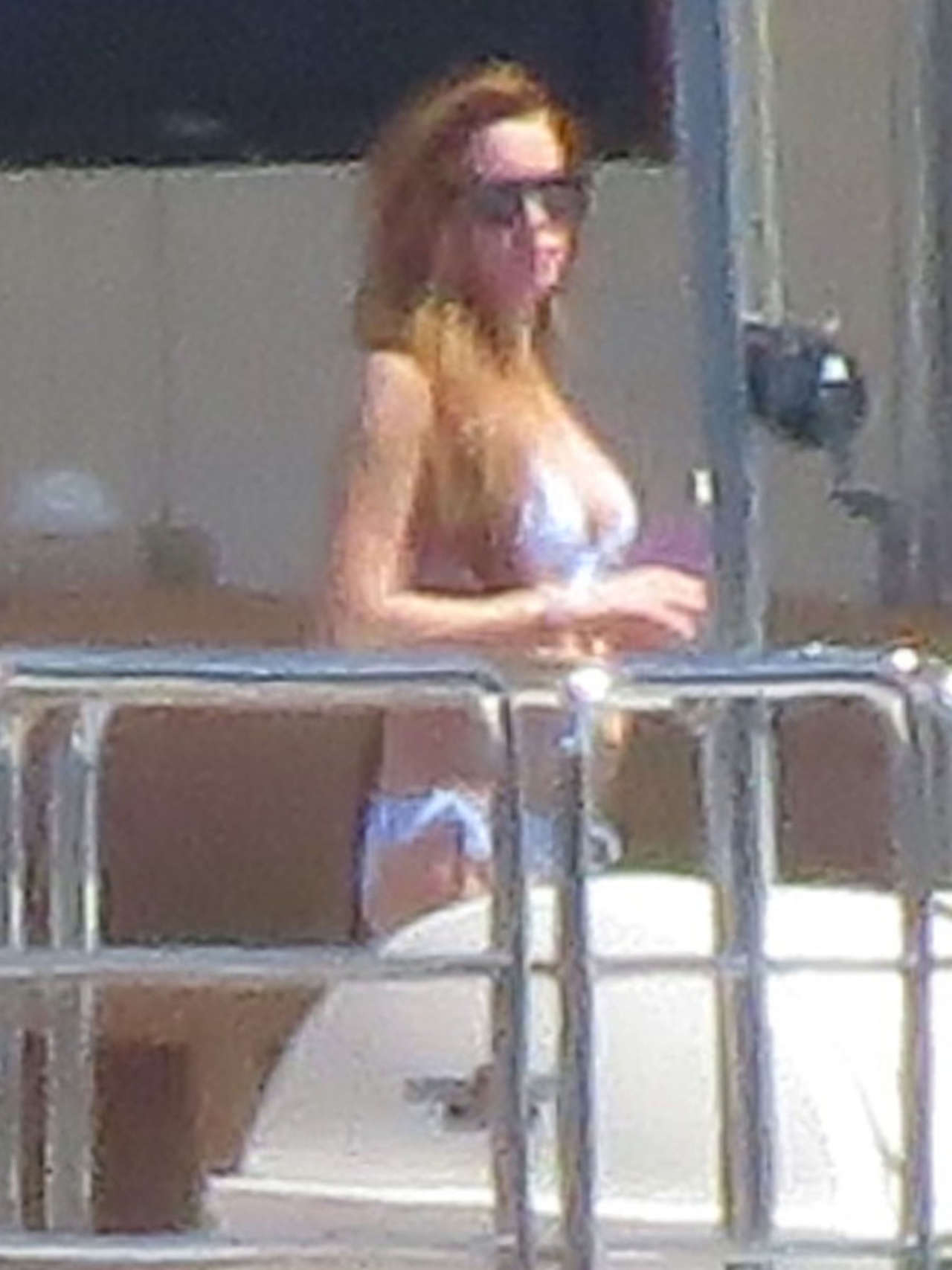 Lindsay Lohan 2014 : Lindsay Lohan Bikini Photos: 2014 Italy -05