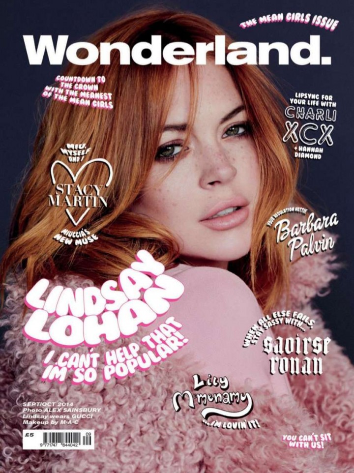 Lindsay Lohan - Wonderland Cover Magazine (Sept/Oct 2014)