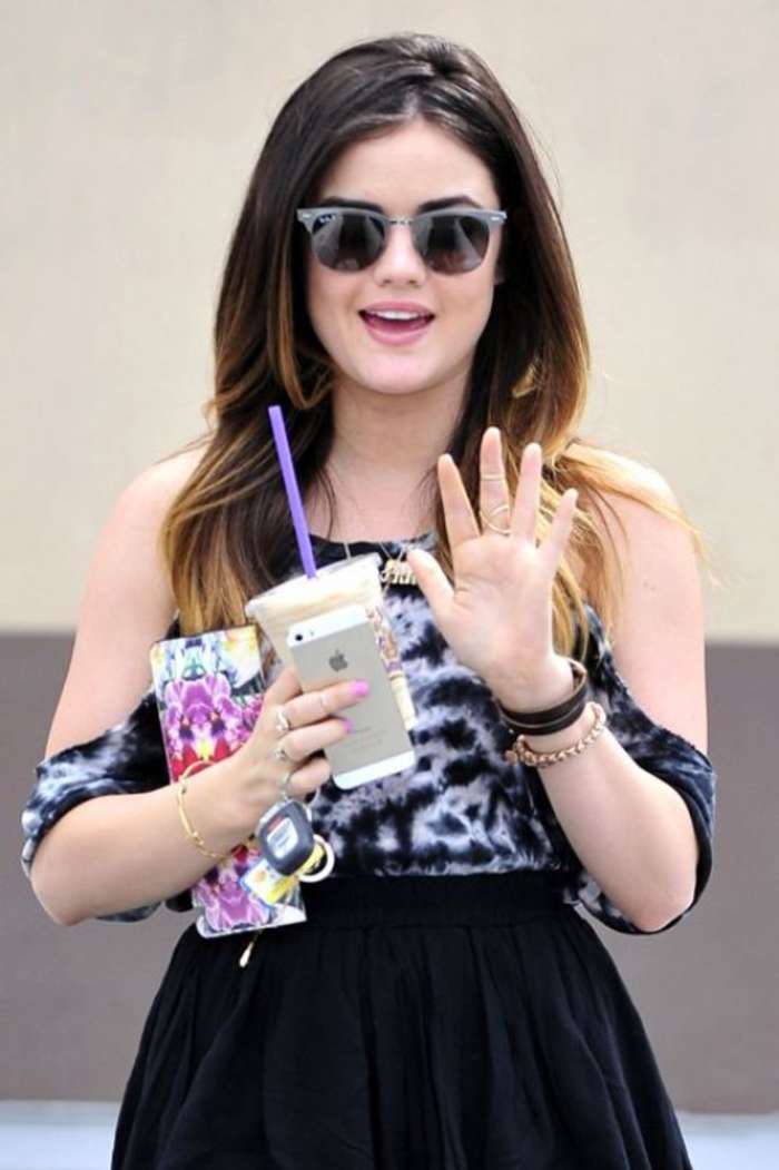 Lucy Hale 2014 : Lucy Hale; Leggy in Short Skirt -01