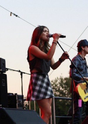 Lucy Hale - Performs at the 2014 Wolf Fest in Sacramento