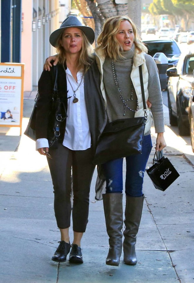 Maria Bello and girlfriend Clare Munn - Shopping in Santa Monica