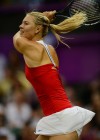 Maria Sharapova legs in short skirt at Olympic Summer Games in London