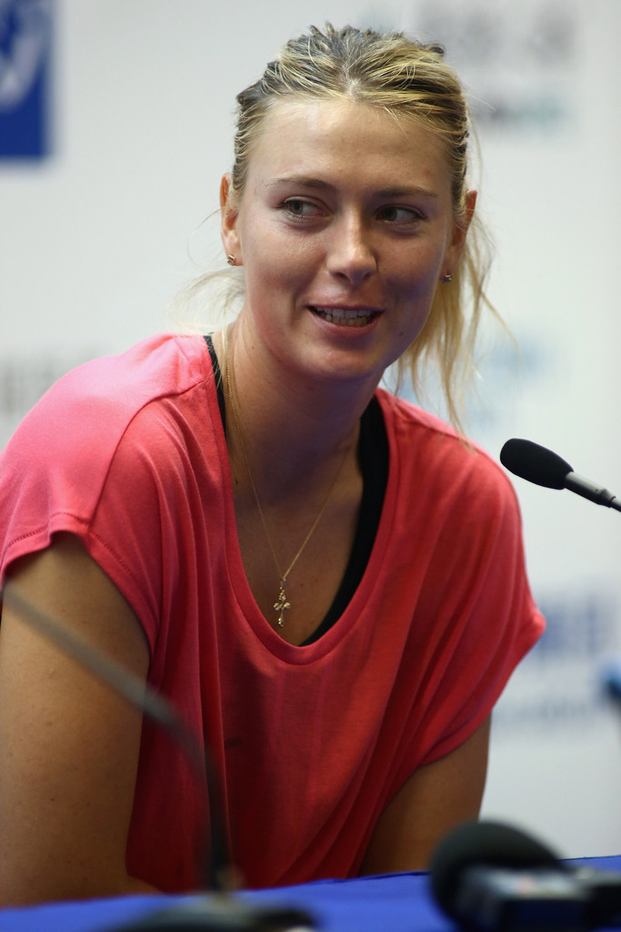 Maria Sharapova - Press Conference Day 4 of 2014 Dongfeng Motor Wuhan Open China