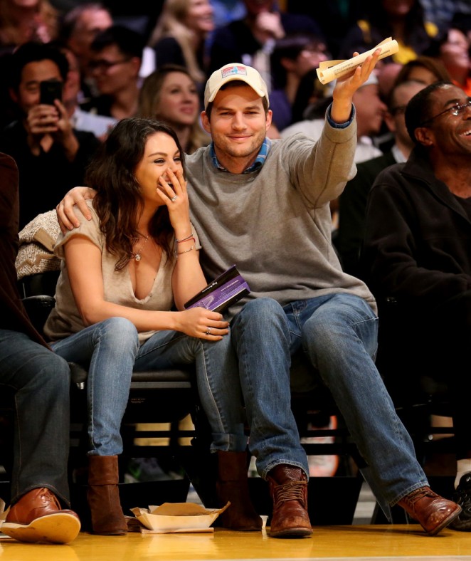 Mila Kunis at the Lakers Game in LA