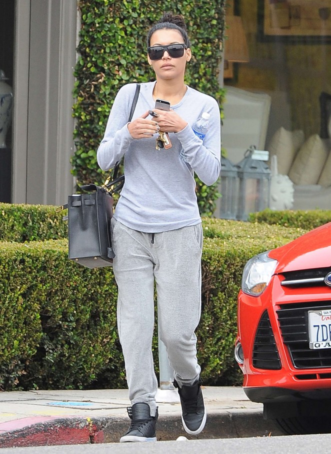 Naya Rivera in Sweats Out in West Hollywood