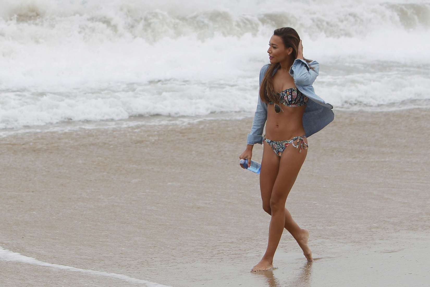 Naya Rivera - Wearing a bikini at a beach in Malibu. 