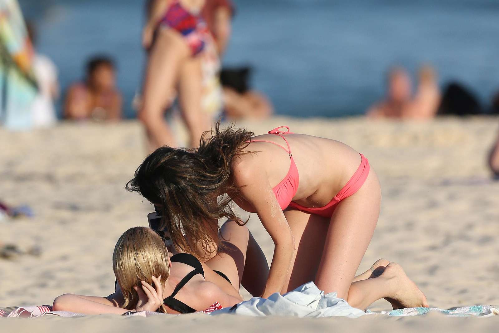 Nicole Trunfio - Wearing Bikini on a Sydney Beach. 