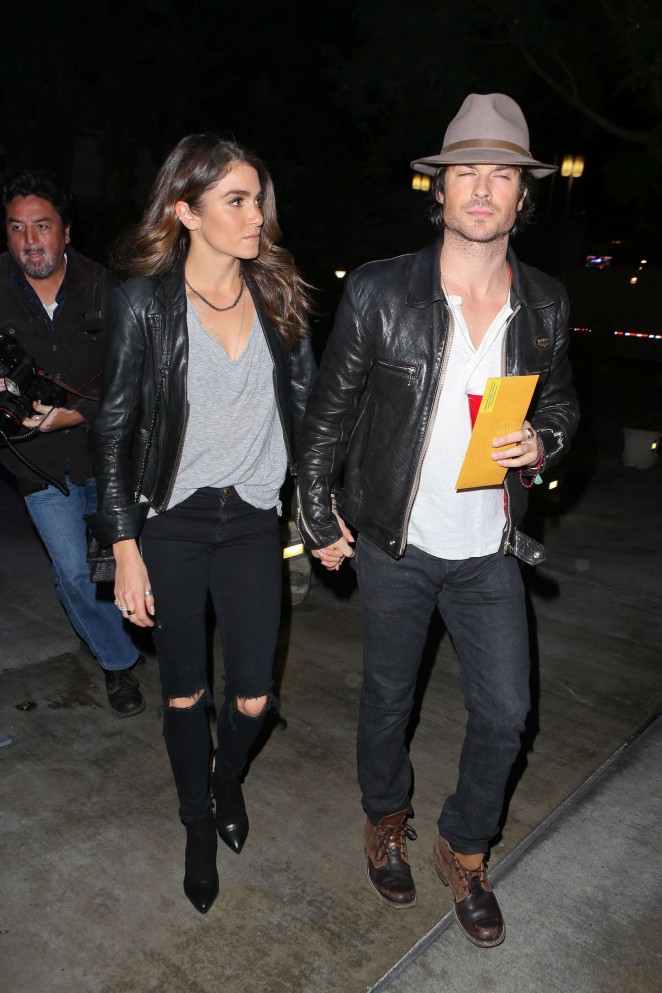 Nikki Reed and Ian Somerhalder - Arriving at the Staples Center in Los Angeles