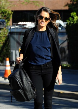 Nikki Reed in Black Jeans Out in LA