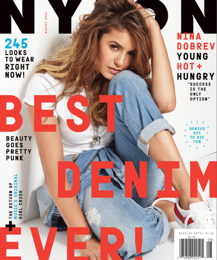 Nina Dobrev - Nylon Magazine Cover (August 2014)