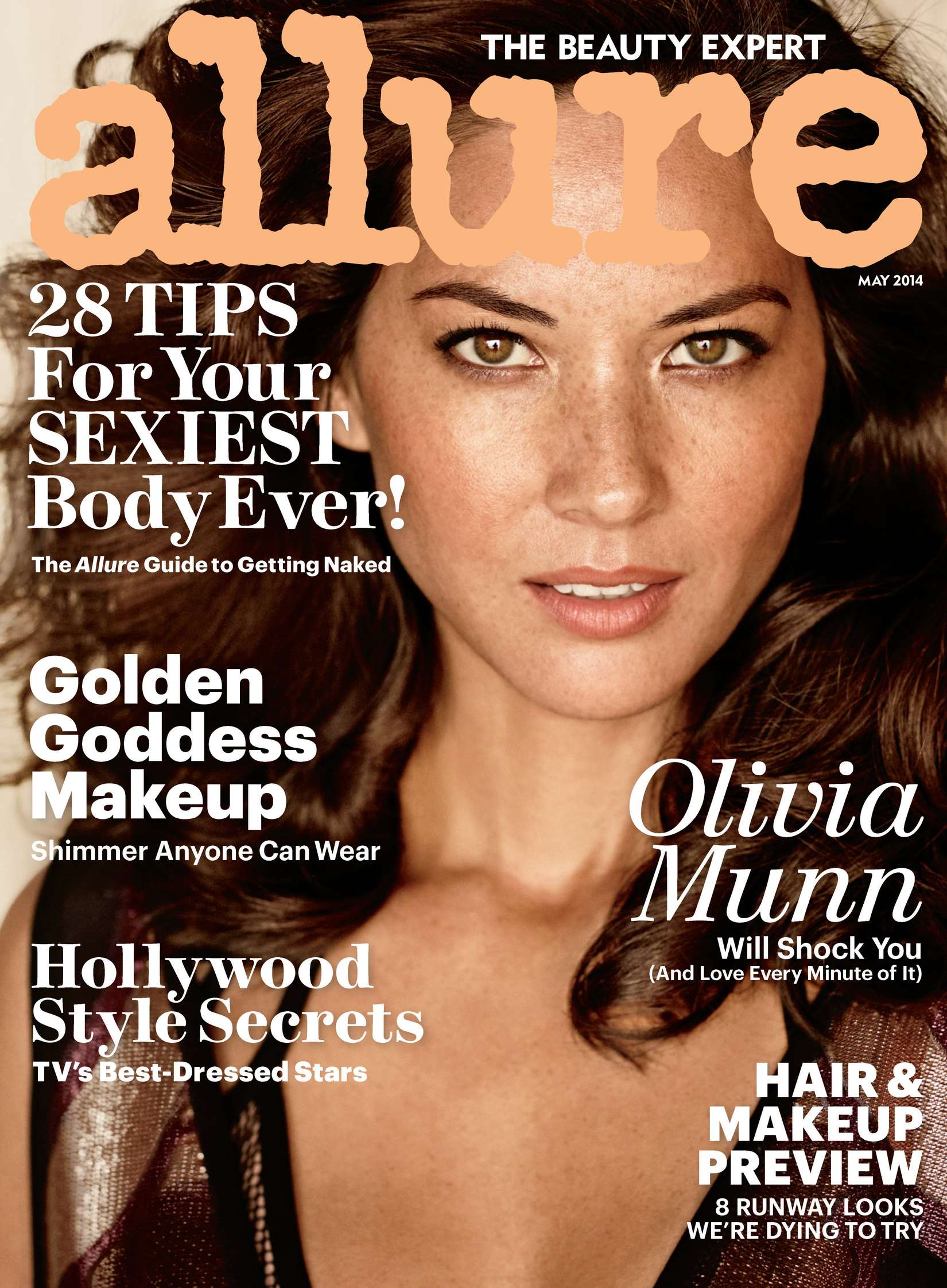 Olivia Munn - Allure magazine May 2014 issue. 