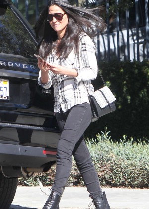 Olivia Munn in Tight Jeans Out in LA