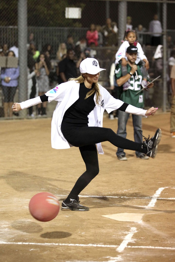 Paris Hilton - Kick'N It For Charity Celebrity Kick Ball Game in Glendale