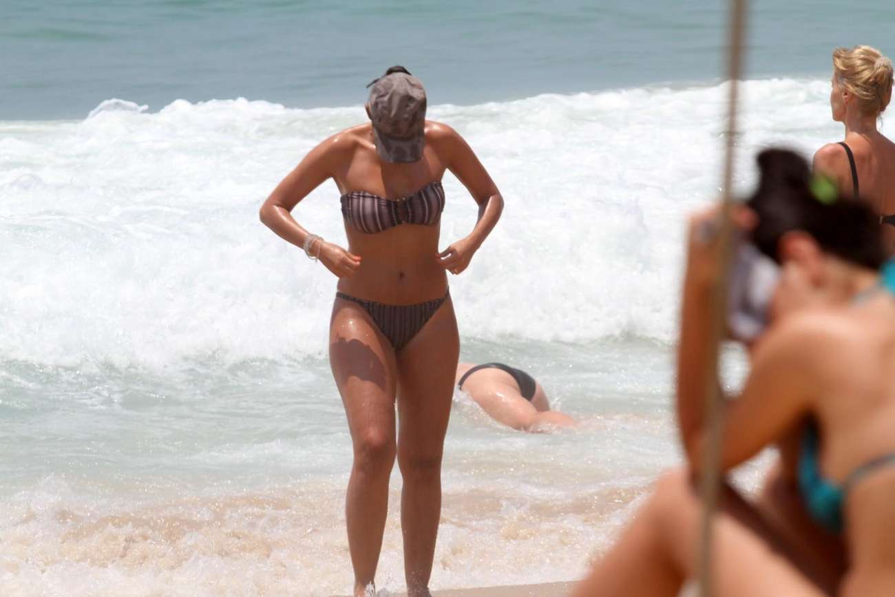 Patricia Poeta - Bikini On the beach in Rio de Janeiro. 