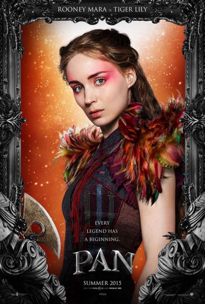 Rooney Mara as Tiger lily for "Pan" Poster 2015
