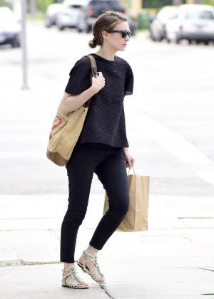 Rooney Mara in Tights out in LA