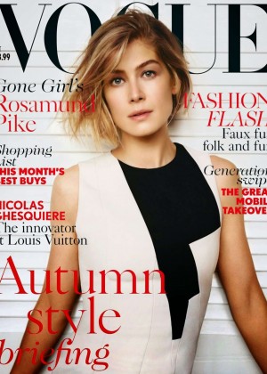 Rosamund Pike - Vogue UK Cover Magazine (October 2014)