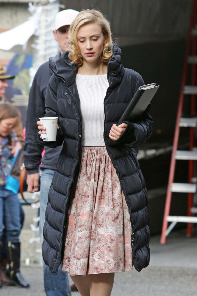 Sarah Gadon - Filming "The 9th Life of Louis Drax" Set in Vancouver