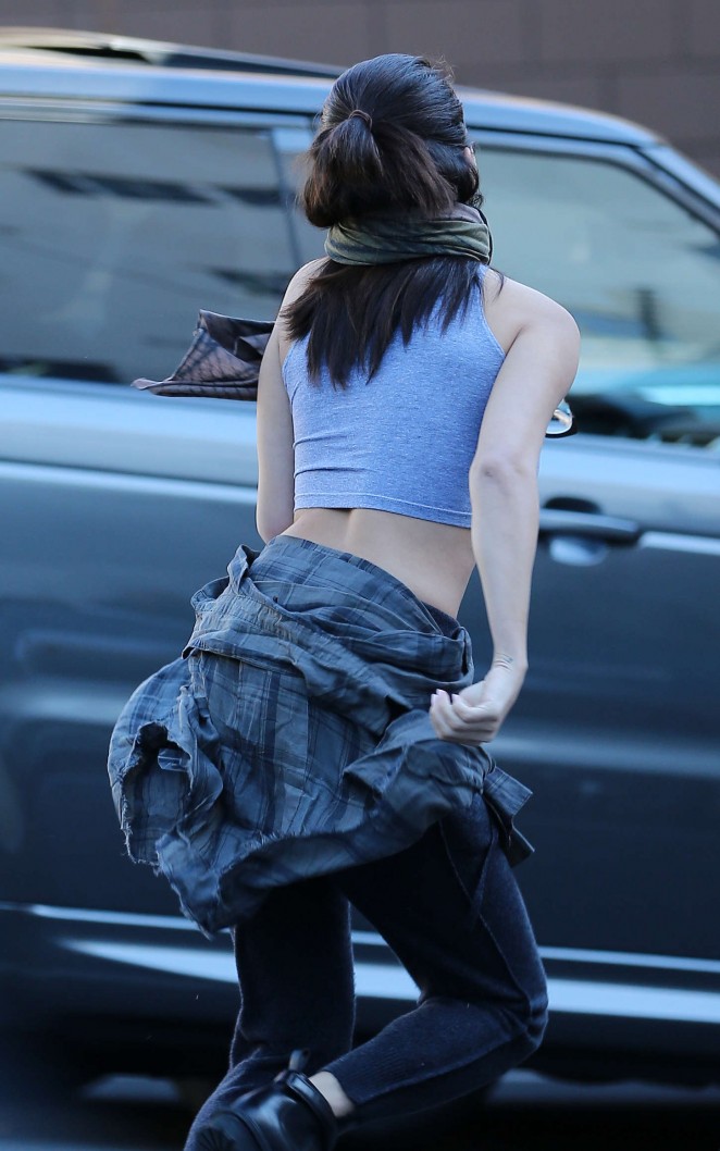 Selena Gomez at a Recording Studio in Beverly Hills