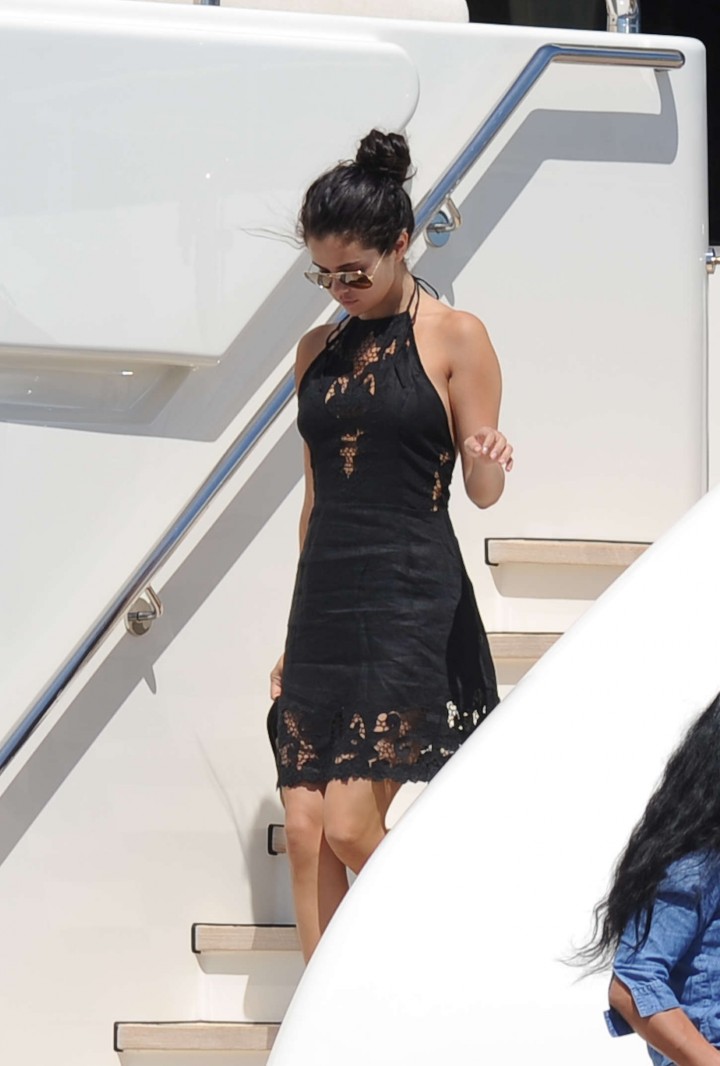 Selena Gomez Photos: Black Mini Dress -15