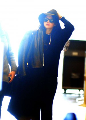 Selena Gomez at JFK Airport in NY