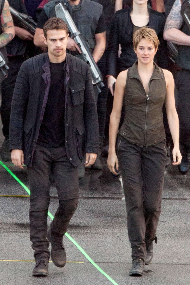Shailene Woodley - Filming 'Insurgent' set in Atlanta
