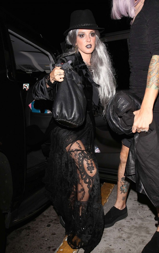 Shenae Grimes - Halloween Party at Bootsy Bellows in West Hollywood