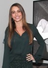 Sofia Vergara in green dress at Modern Family Pre SAG Dinner in Los Angeles 01/25/13