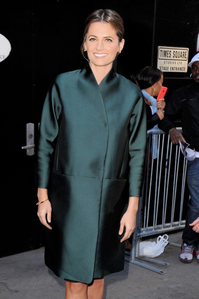 Stana Katic - Arriving at 'Good Morning America' in NYC