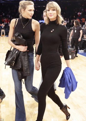 Taylor Swift and Karlie Kloss Hot at the New York Knicks Game