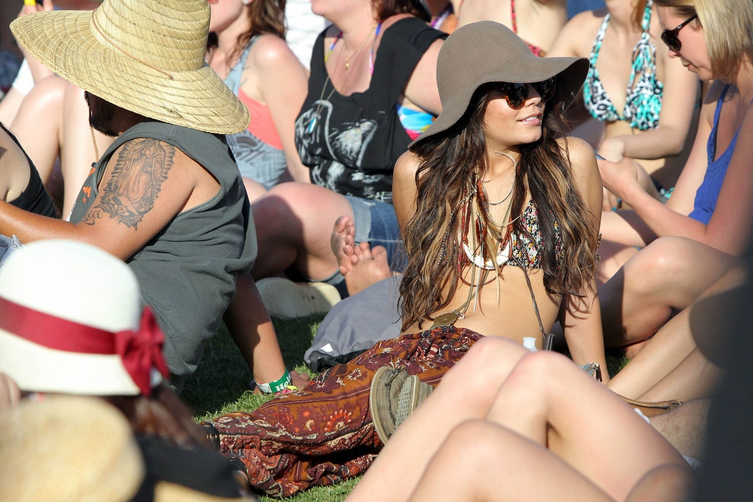 Vanessa Hudgens at Coachella Music Festival. 