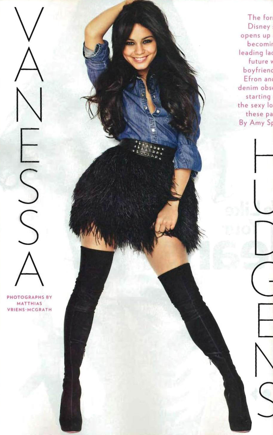 Vanessa Hudgens - Glamour magazine photoshoot. 