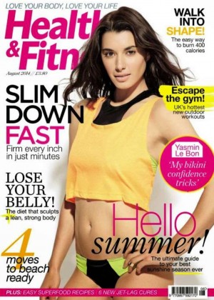 Yasmin Le Bon - Health & Fitness UK Magazine Cover (August 2014)