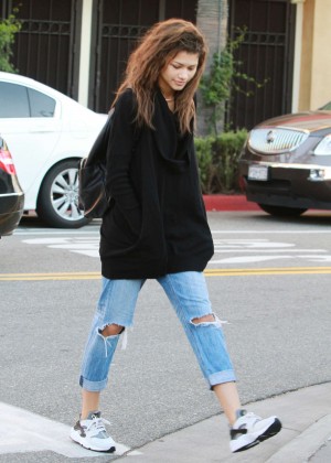 Zendaya in Ripped Jeans out in LA