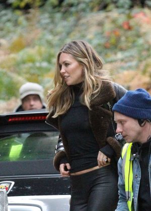 Abbey Clancy - Filming an Advert For Fiat Abarth in London