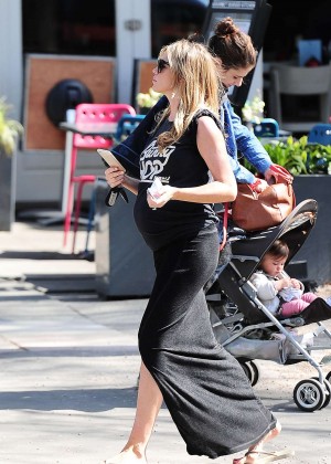 Abbey Clancy in Tight Skirt out in London