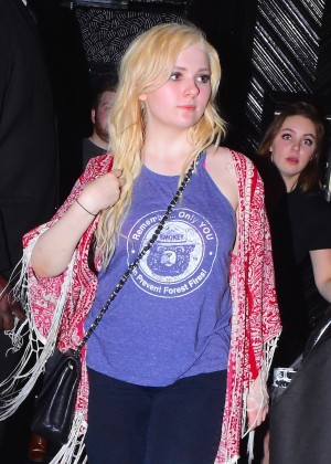 Abigail Breslin - Leaving Up and Down Nightclub in NYC