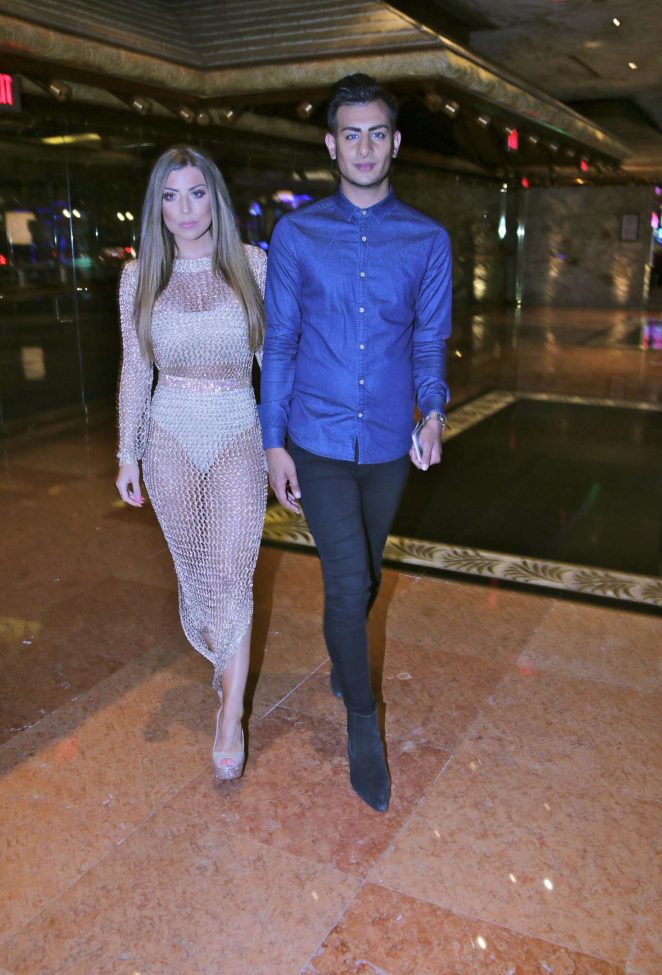 Abigail Clarke and Junaid Ahmed out in Las Vegas