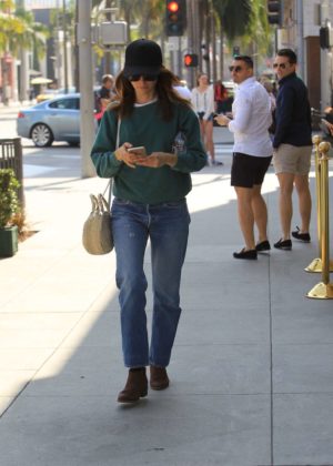 Abigail Spencer shopping on Rodeo Drive in Beverly Hills
