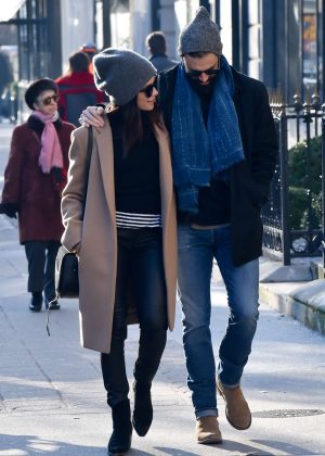 Abigail Spencer with her new boyfriend - Out in Paris