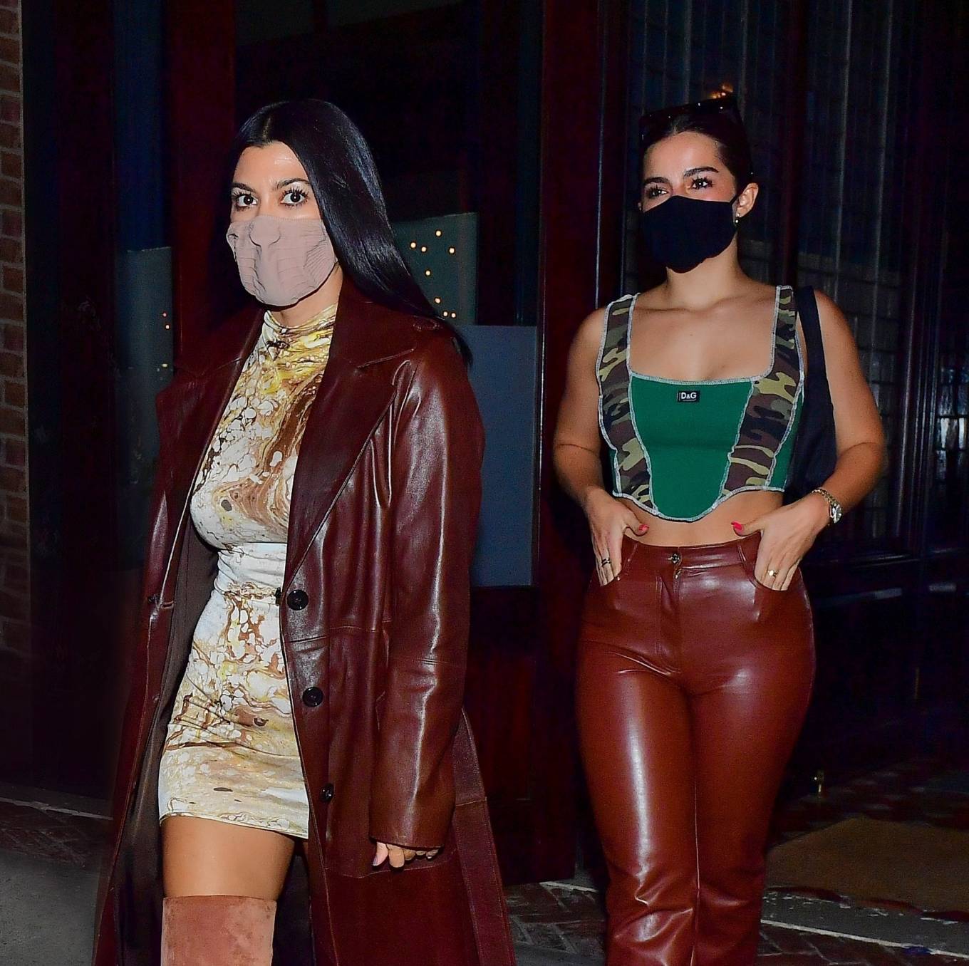 Addison Rae and Kourtney Kardashian - Night out for a girls night in New York City