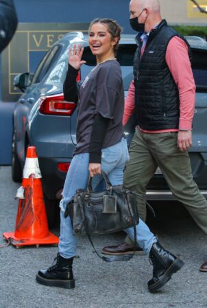 Addison Rae - Carries a Balenciaga bag in New York City