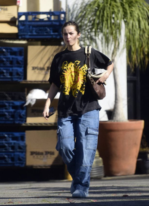 Addison Rae - In baggy clothing leaving Carnival restaurant in Los Angeles