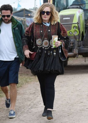 Adele - Day 1 of the Glastonbury Festival in Glastonbury